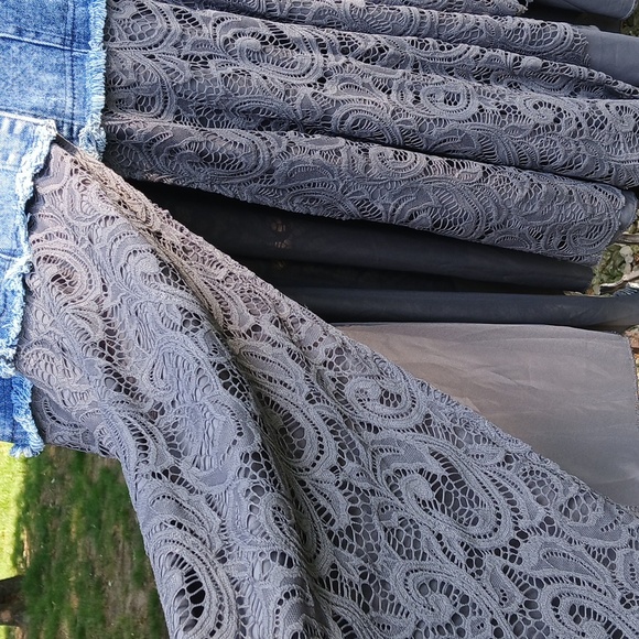 Denim Vest with Lace Dress Size XL - Picture 7 of 16